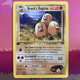 Pokemon Card Brock's Dugtrio Gym Challenge 1st Edition 22/132 Near Mint