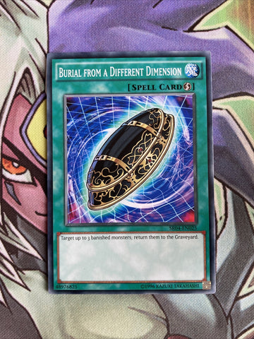 SR04-EN025 Burial From A Different Dimension Common UNL Edition NM Yugioh Card