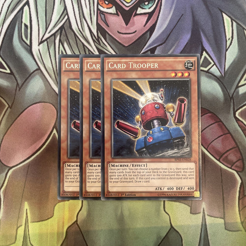BP03-EN026 x3 Card Trooper Rare Excellent Condition Yugioh
