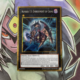 PGLD-EN023 Number 13: Embodiment Of Crime Gold Rare UNL Edition NM Yugioh Card