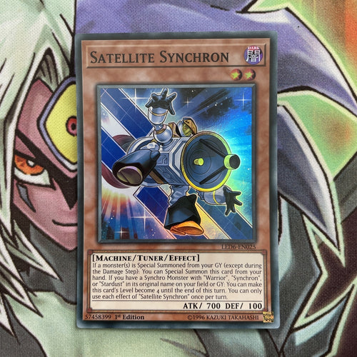 LED6-EN025 Satellite Synchron Super Rare 1st Edition NM Yugioh Card