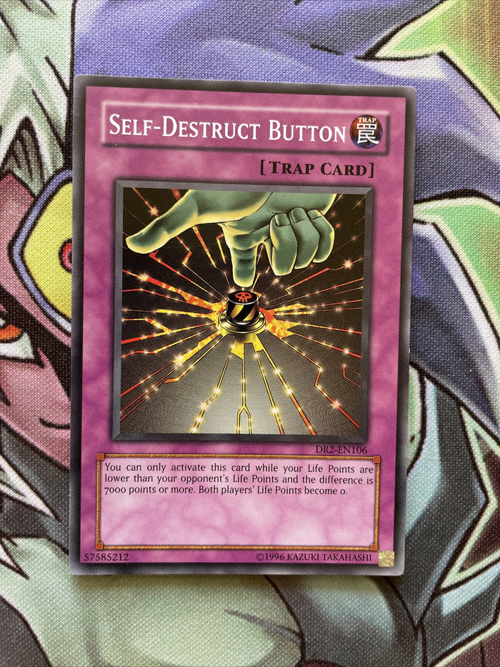 DR2-EN106 Self-Destruct Button Common UNL Edition NM Yugioh Card