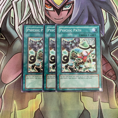 RGBT-EN058 x3 Psychic Path Common Excellent Condition Yugioh
