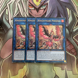 MAMA-EN071 x3 Knightmare Phoenix Ultra Rare Excellent Condition Yugioh