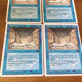 x4 Flash Flood Blue - Chronicles Excellent Magic MTG