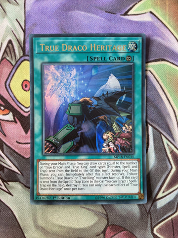 MP18-EN016 True Draco Heritage Ultra Rare 1st Edition NM Yugioh Card