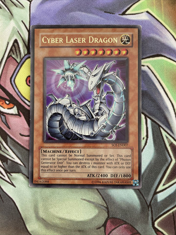 SOI-EN007 Cyber Laser Dragon Ultra Rare UNL Edition NM Yugioh Card