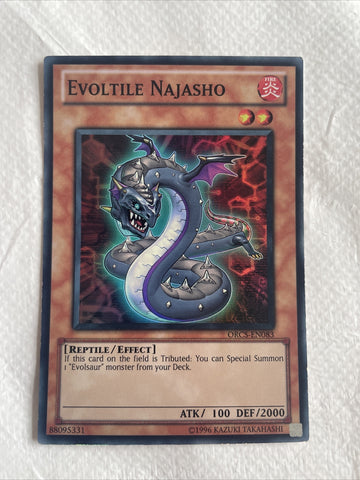 Evoltile Najasho ORCS-EN083 Super Rare Near Mint Unlimited Edition Yugioh