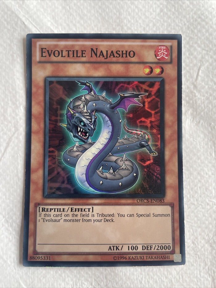 Evoltile Najasho ORCS-EN083 Super Rare Near Mint Unlimited Edition Yugioh