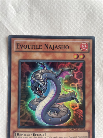 Evoltile Najasho ORCS-EN083 Super Rare Near Mint Unlimited Edition Yugioh (back)