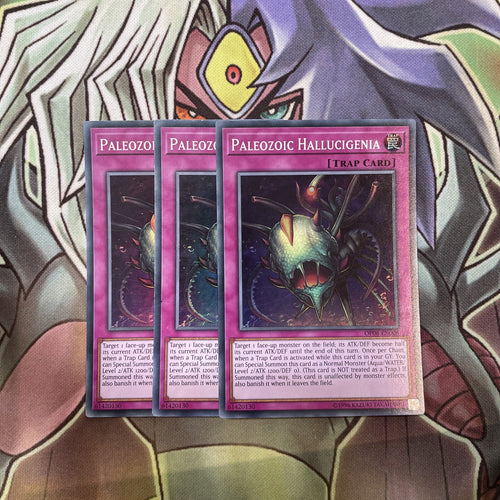 OP06-EN008 Paleozoic Hallucigenia Super Rare x3 Excellent Condition Yugioh