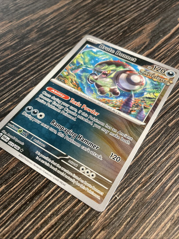 123/182 BRUTE BONNET REVERSE HOLO PARADOX RIFT POKEMON CARD (back)