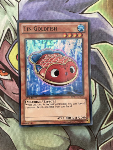 HA07-EN037 Tin Goldfish Super Rare  1st Edition NM Yugioh Card