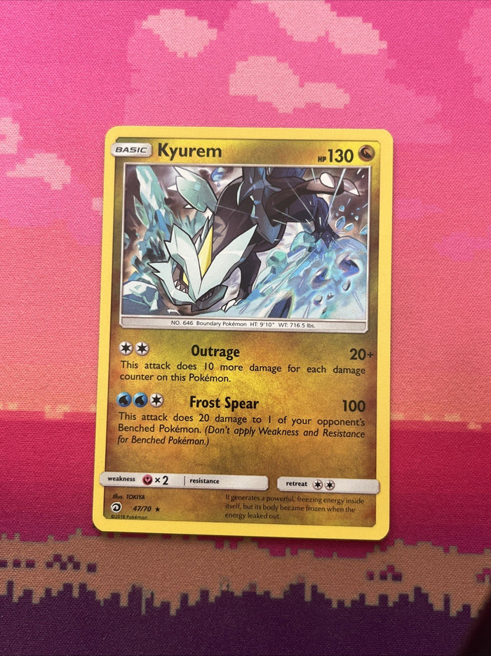 Pokemon Card Kyurem Dragon Majesty Holo Rare 47/70 Near Mint