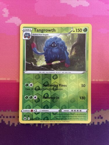 Pokemon Card Tangrowth Crown Zenith Reverse Holo Rare 005/159 Near Mint