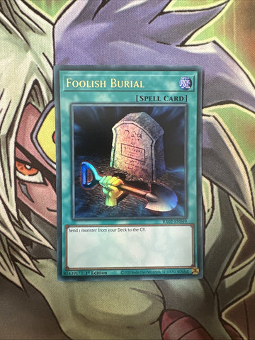 RA02-EN049 Foolish Burial Ultra Rare 1st Edition NM Yugioh Card