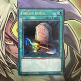 RA02-EN049 Foolish Burial Ultra Rare 1st Edition NM Yugioh Card