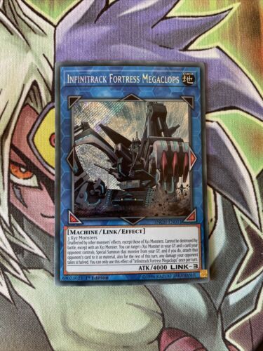 INCH-EN011 Infinitrack Fortress Megaclops Secret Rare 1st Edition NM YuGiOh Card