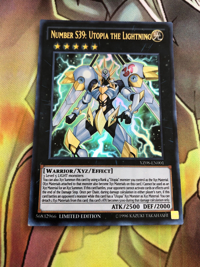 YZ08-EN001 1x Ultra Rare Number S39: Utopia The Lightning NM Yugioh