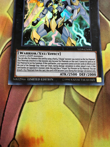 YZ08-EN001 1x Ultra Rare Number S39: Utopia The Lightning NM Yugioh (back)