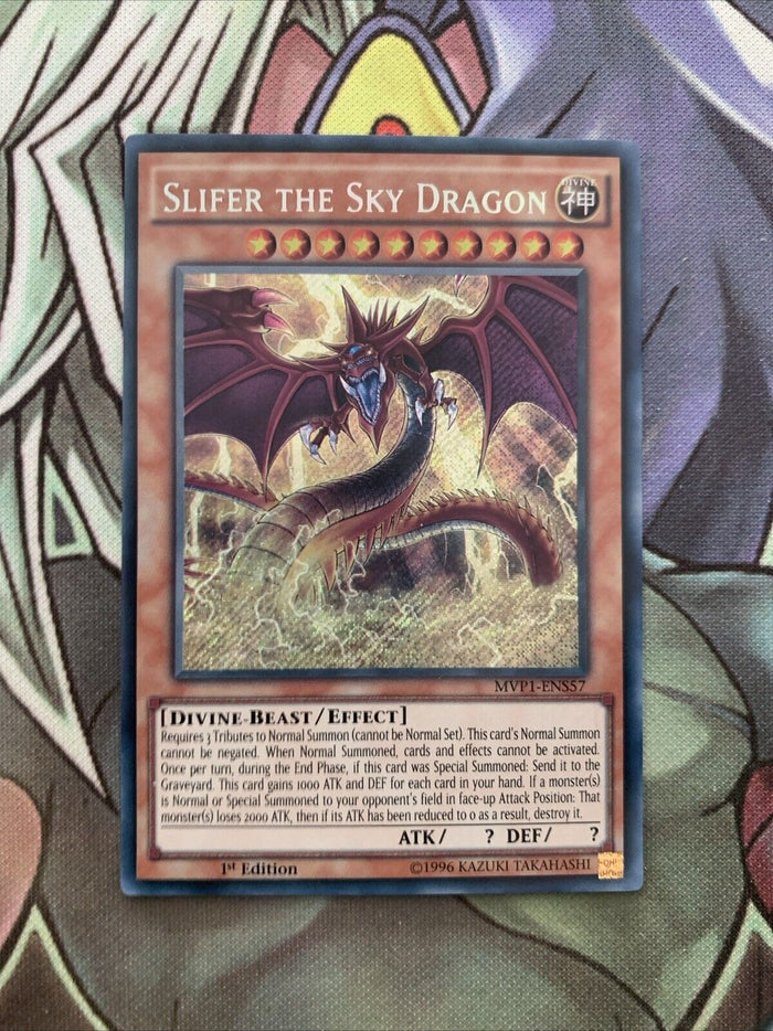 MVP1-ENS57 Slifer The Sky Dragon Secret Rare 1st Edition NM Yugioh Card