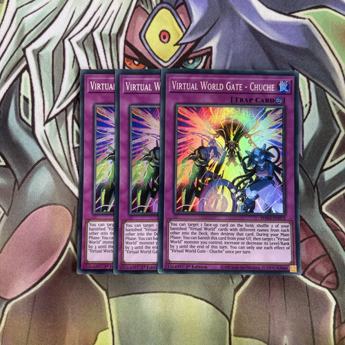 PHRA-EN072 x3 Virtual World Gate - Chuche Super Rare Excellent Condition Yugioh