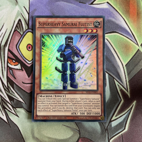 SECE-ENS01 Superheavy Samurai Flutist Super Rare UNL Edition NM Yugioh Card