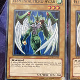 LCGX-EN001 x3 Elemental HERO Avian Common UNL Edition Mint Set YuGiOh