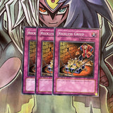 SD8-EN033 x3 Reckless Greed Common Excellent Condition Yugioh