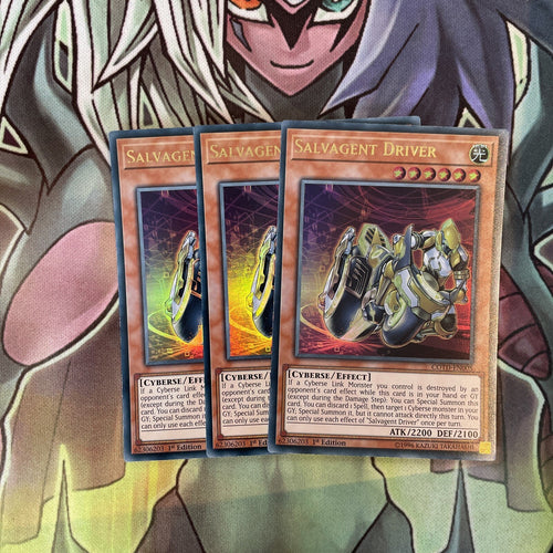 COTD-EN005 x3 Salvagent Driver Ultra Rare Excellent Condition Yugioh