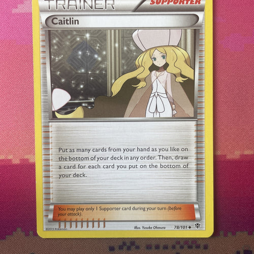 Pokemon Card Caitlin Plasma Blast Uncommon 78/101 NM
