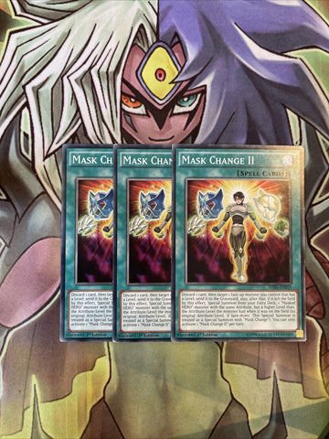 SDHS-EN019 x3 Mask Change II Common Excellent Condition Yugioh