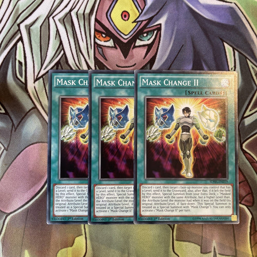 SDHS-EN019 x3 Mask Change II Common Excellent Condition Yugioh