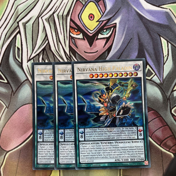 GFP2-EN132 x3 Nirvana High Paladin Ultra Rare Excellent Condition Yugioh