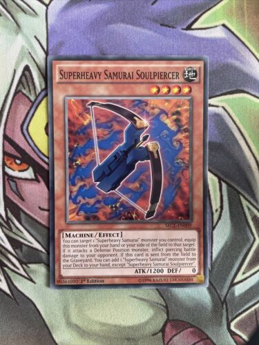 SECE-EN009 Superheavy Samurai Soulpiercer Common Mixed Edition NM Yugioh Card