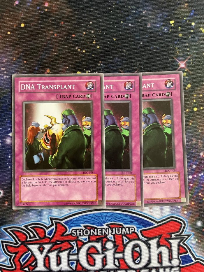 IOC-108 x3 DNA Transplant Common Playset Yugioh
