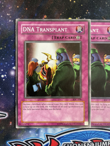 IOC-108 x3 DNA Transplant Common Playset Yugioh (back)
