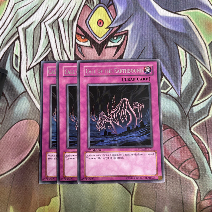 PTDN-EN096 x3 Call of the Earthbound Rare Excellent Condition Yugioh