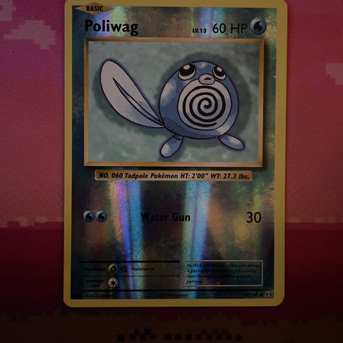 Pokemon Card Poliwag Evolutions Reverse Holo 23/108 Near Mint
