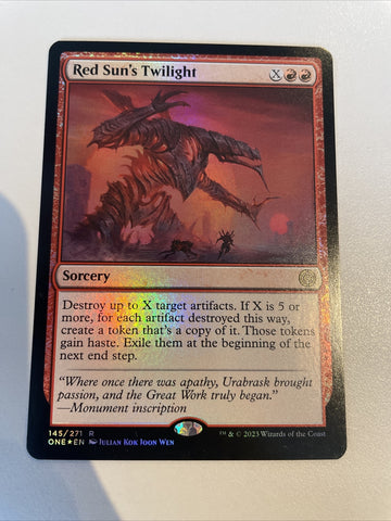Red Sun's Twilight - Phyrexia: All Will Be One Excellent Magic MTG