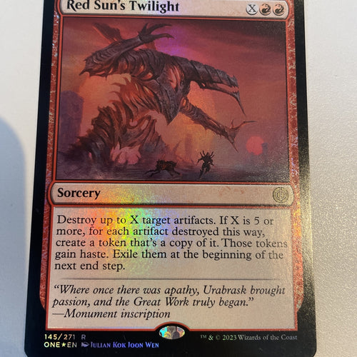 Red Sun's Twilight - Phyrexia: All Will Be One Excellent Magic MTG
