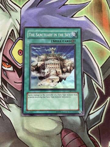AST-042 The Sanctuary In The Sky Super Rare UNL Edition NM Yugioh Card