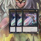 GFTP-EN098 x3 Artifact Durendal Ultra Rare Excellent Condition Yugioh