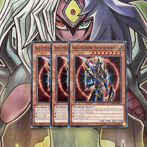 SDSH-EN012 x3 Black Luster Soldier - Envoy of the Beginning Common Exc Yugioh