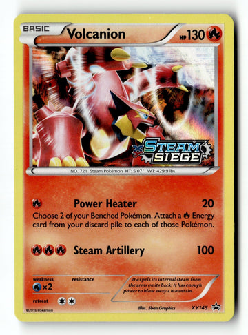 Pokemon Card Volcanion XY Steam Siege Prerelease Holo LP XY Promos XY145