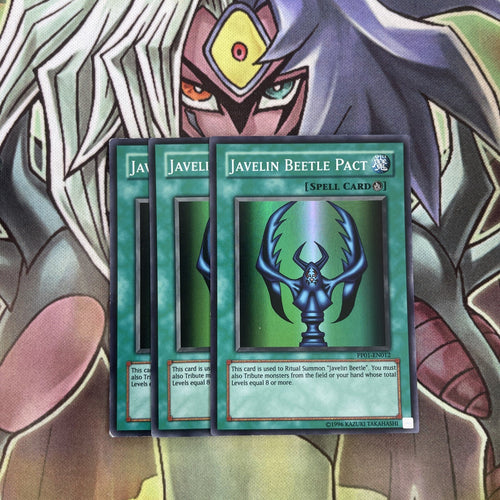 PP01-EN012 x3 Javelin Beetle Pact Super Rare Excellent Condition Yugioh