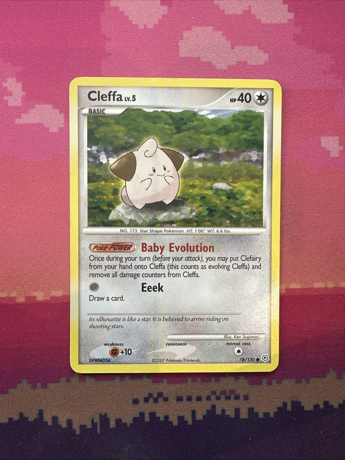 Pokemon Card Cleffa Diamond & Pearl Common 78/130 Near Mint
