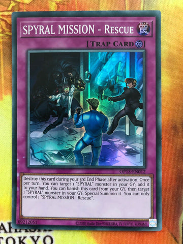 OP13-EN012 SPYRAL MISSION- RESCUE Super Rare Unlimited Edition YuGiOh Card