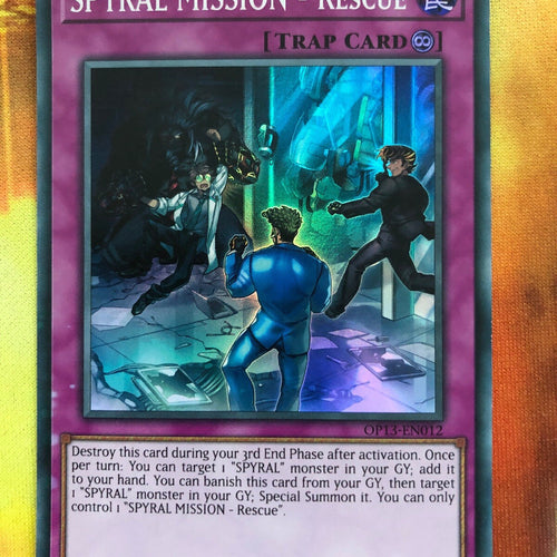 OP13-EN012 SPYRAL MISSION- RESCUE Super Rare Unlimited Edition YuGiOh Card