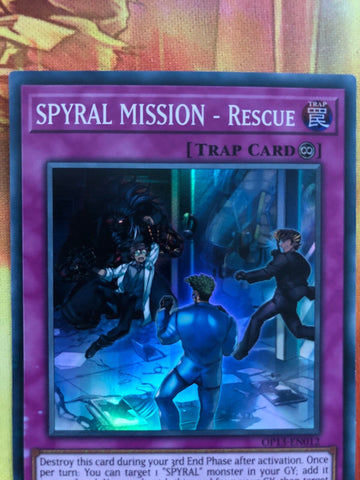 OP13-EN012 SPYRAL MISSION- RESCUE Super Rare Unlimited Edition YuGiOh Card (back)